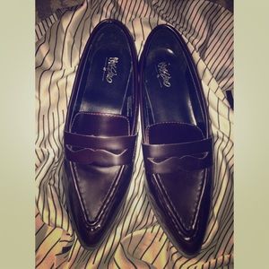 Burgundy loafers